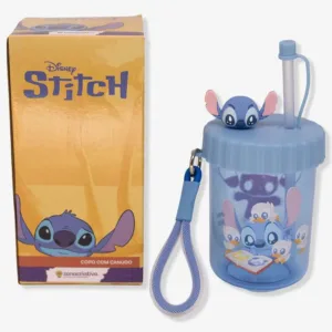 COPO CANUDO FLIP STITCH 500ML COM PINGENTE E ALCA