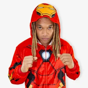 PIJAMA FANTASIA MACACÃO KIGURUMI IRON MAN (HOMEM DE FERRO) MARVEL ORIGINAL